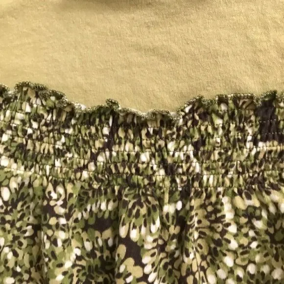 Avenue smocked square neck floral t-shirt 26/28 - Picture 3 of 6